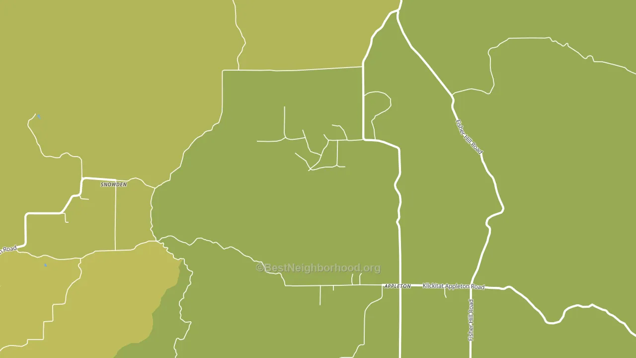 Appleton, WA block-group voter-turnout map