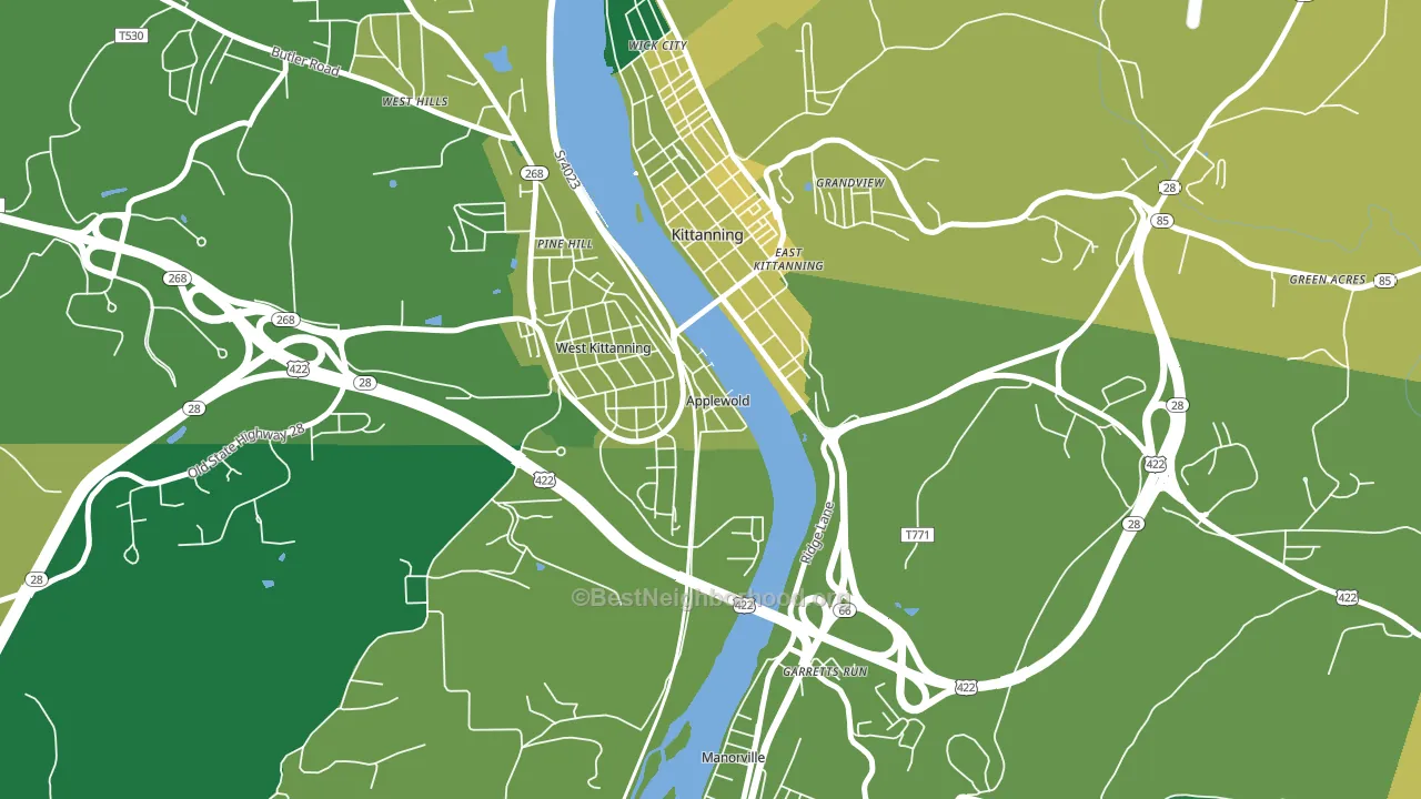 Applewold, PA block-group voter-turnout map