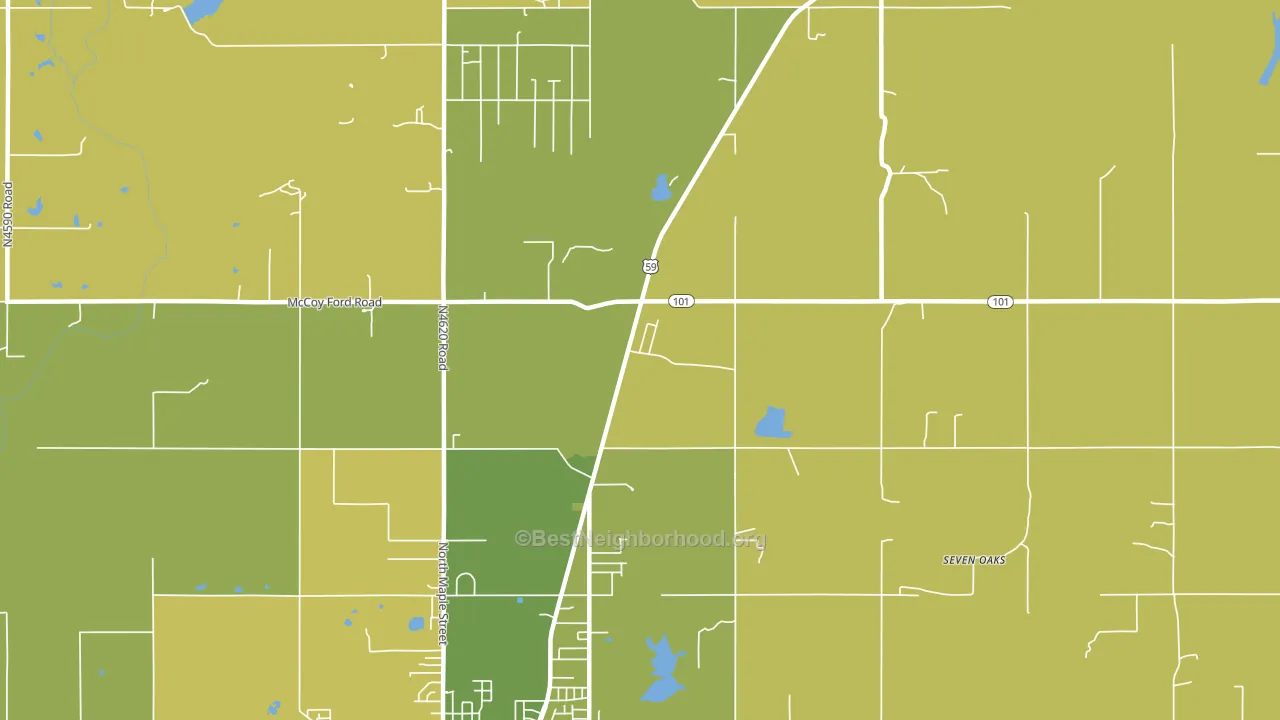 Aqua Park, OK block-group voter-turnout map