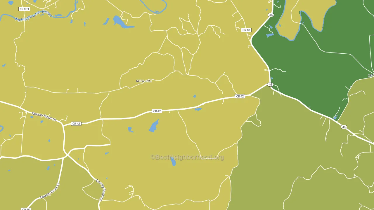 Arbacoochee, AL block-group voter-turnout map