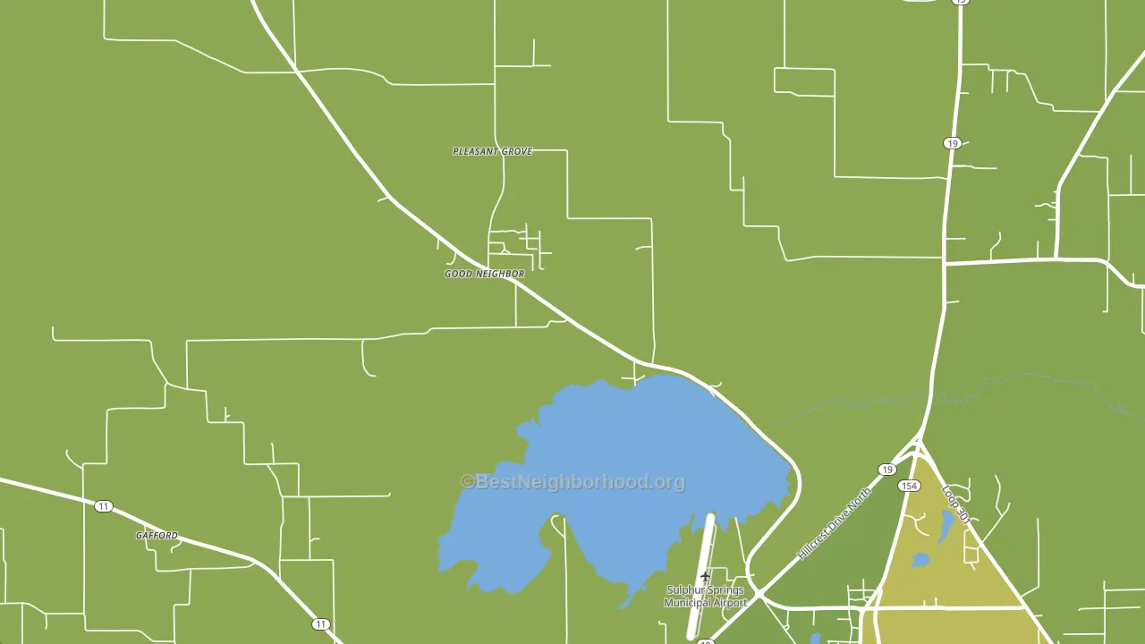 Arbala, TX block-group voter-turnout map