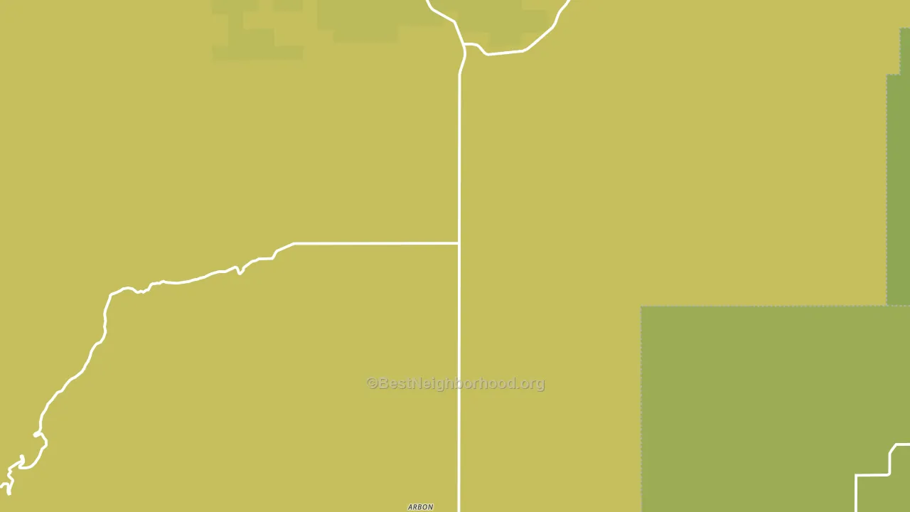 Arbon, ID block-group voter-turnout map