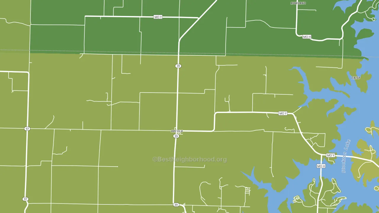 Arcola, MO block-group voter-turnout map