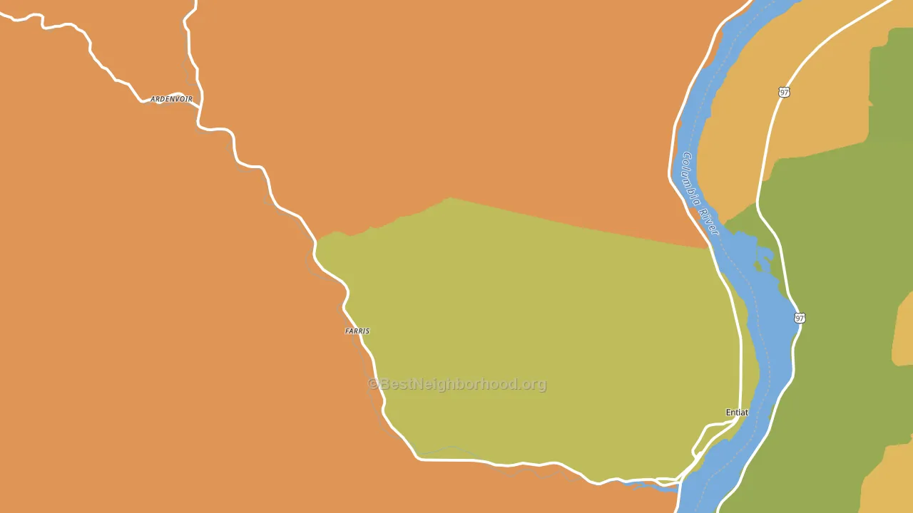 Ardenvoir, WA block-group voter-turnout map