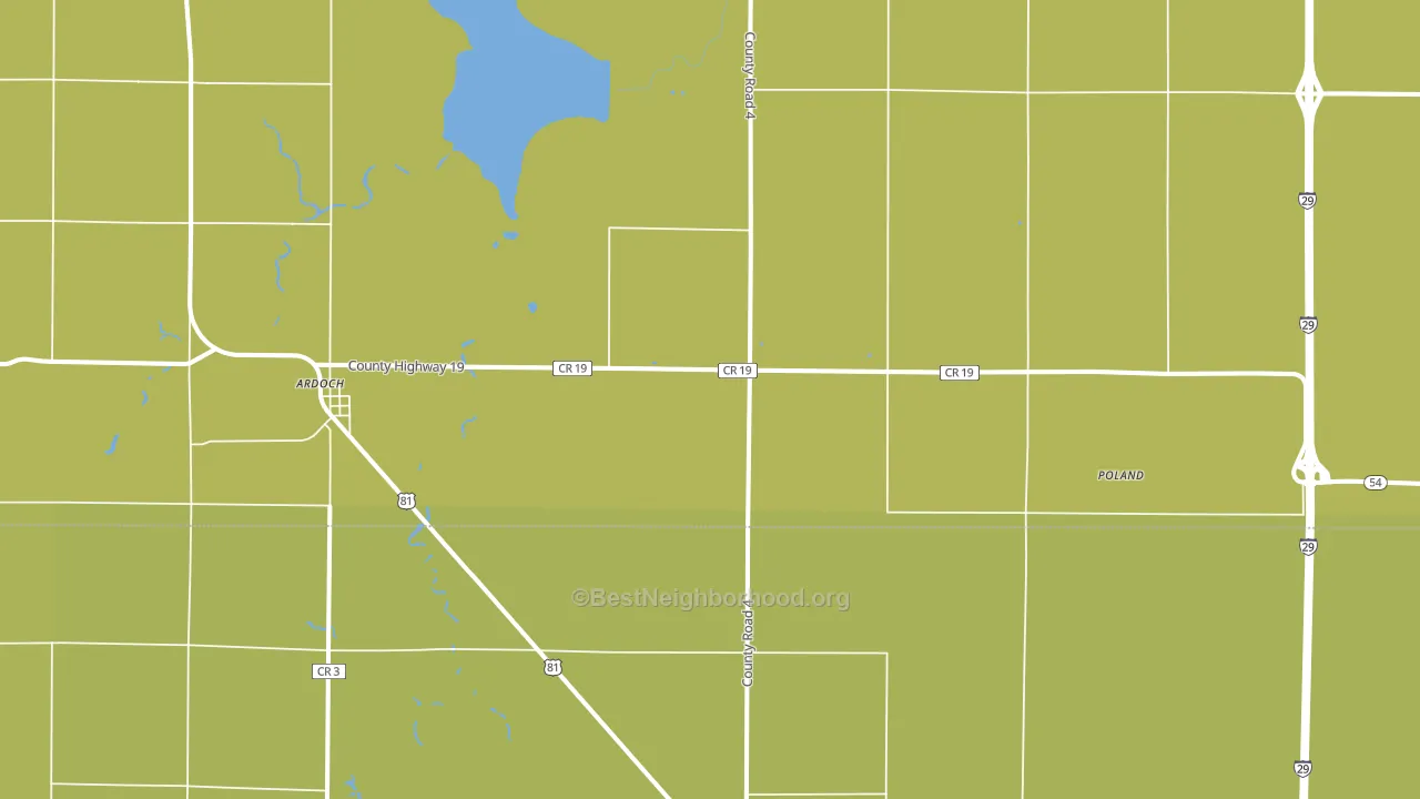 Ardoch, ND block-group voter-turnout map