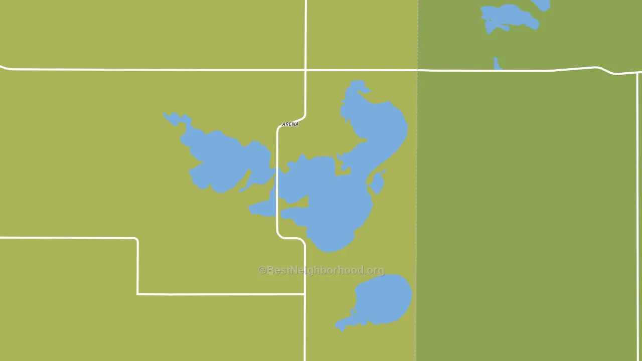 Arena, ND block-group voter-turnout map