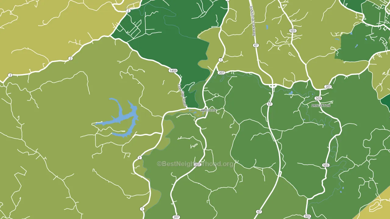 Argillite, KY block-group voter-turnout map