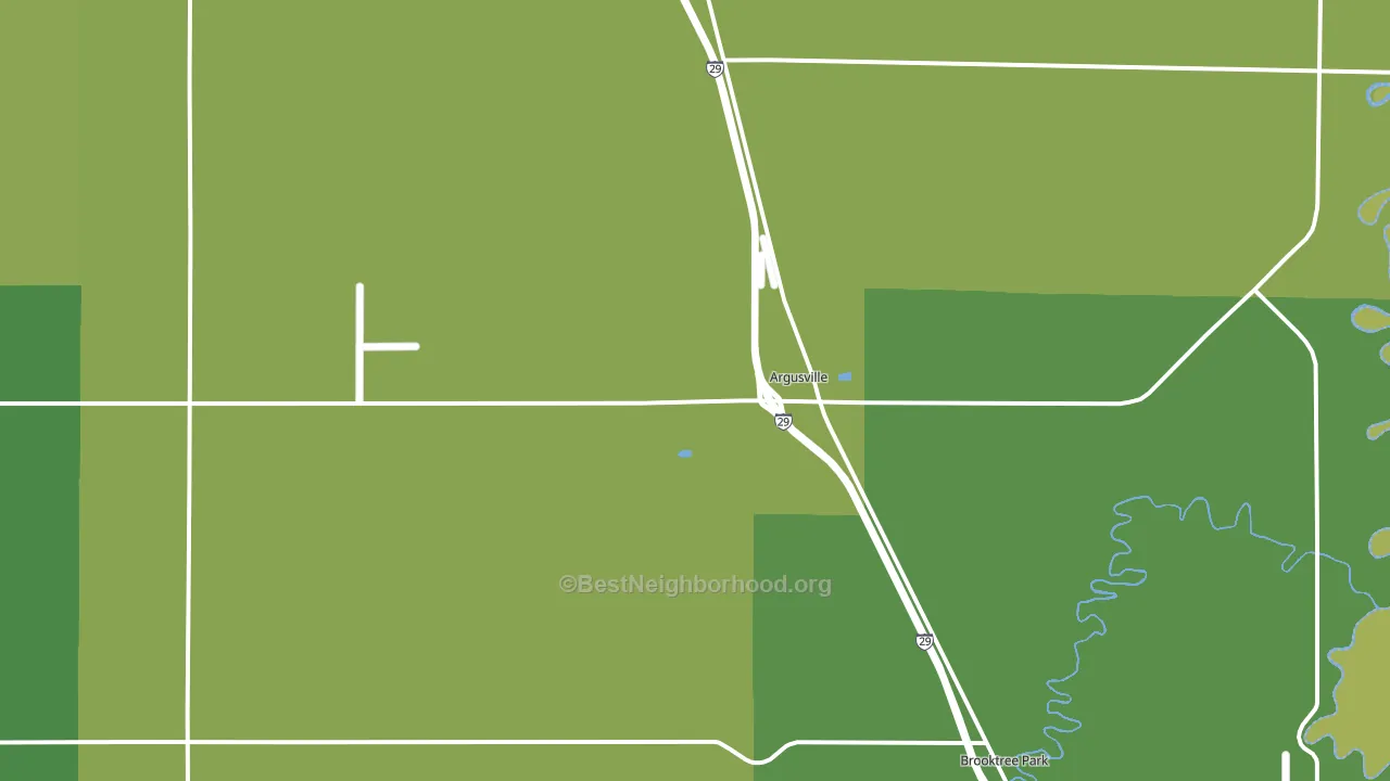 Argusville, ND block-group voter-turnout map