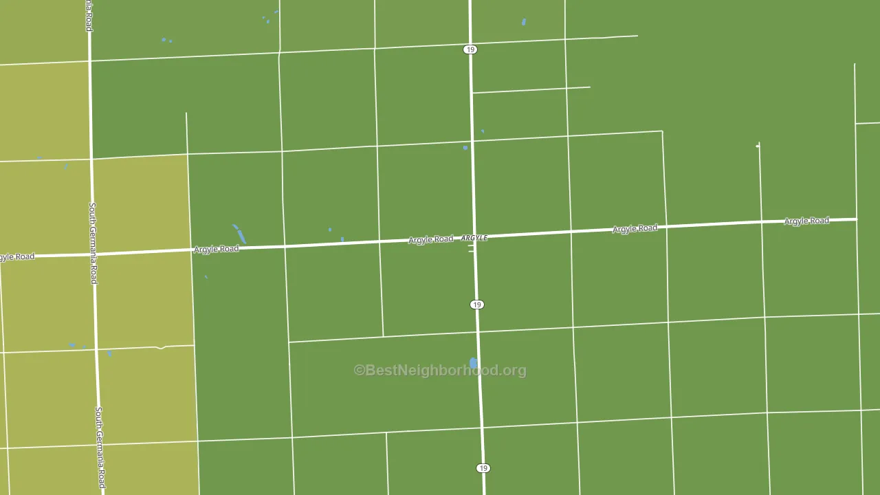 Argyle, MI block-group voter-turnout map