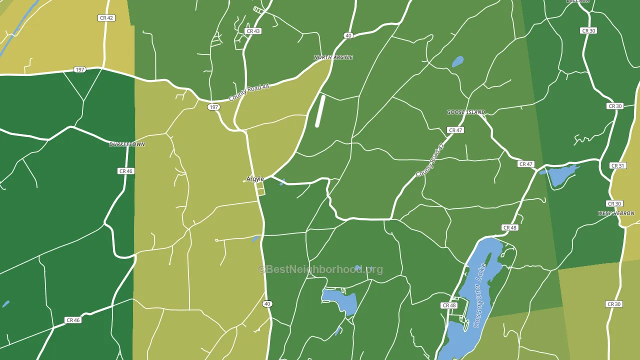 Argyle, NY block-group voter-turnout map