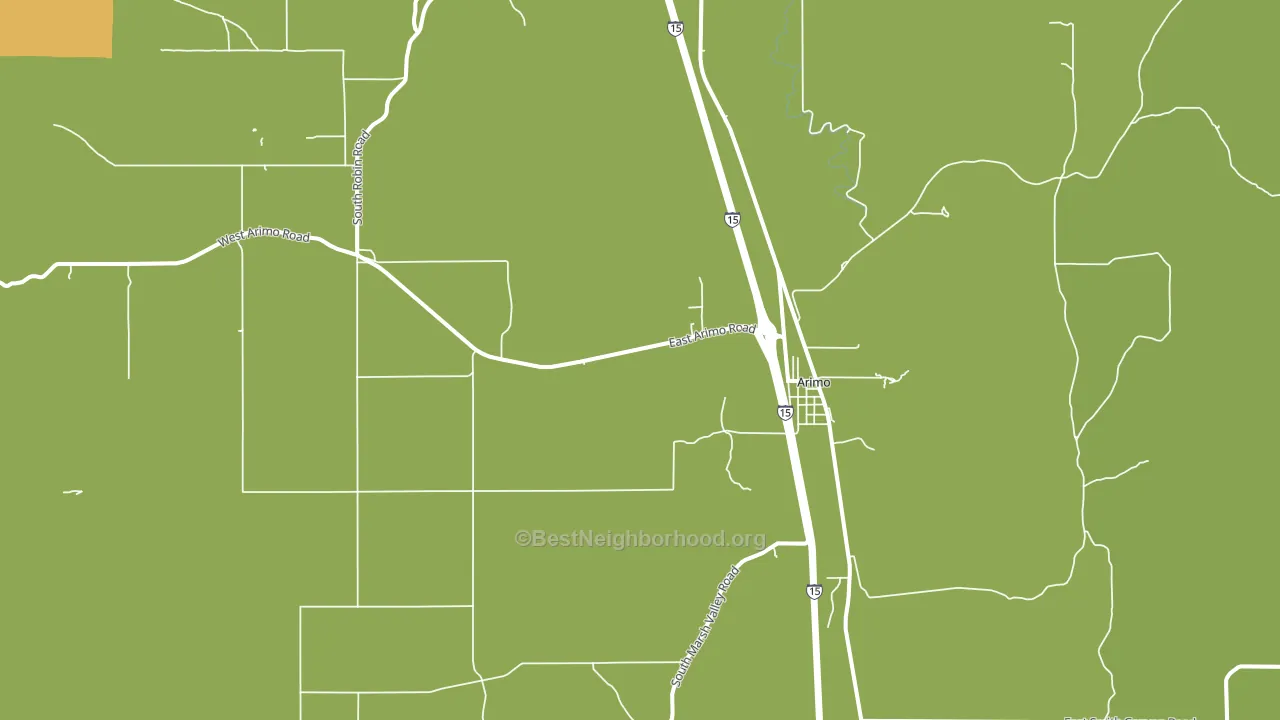 Arimo, ID block-group voter-turnout map