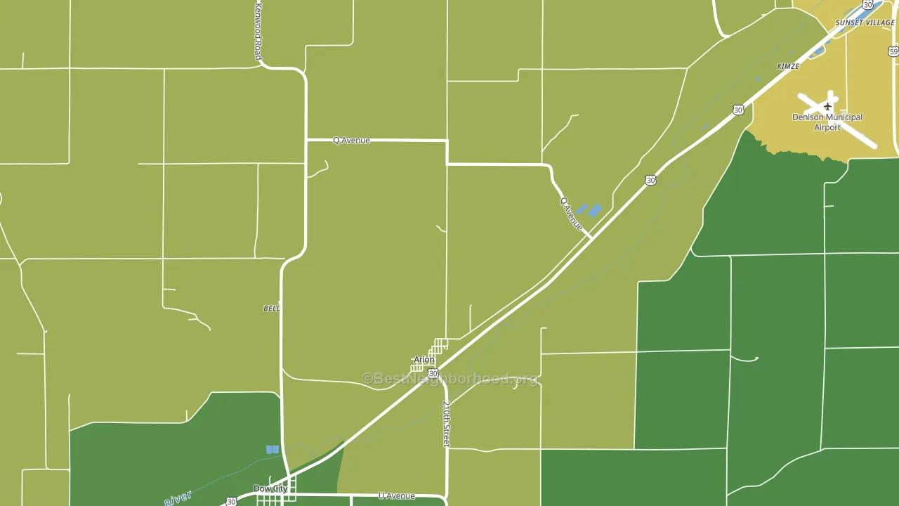 Arion, IA block-group voter-turnout map