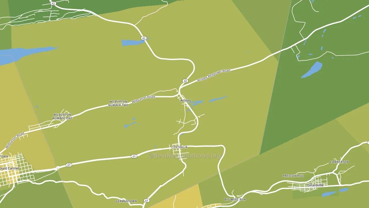 Aristes, PA block-group voter-turnout map
