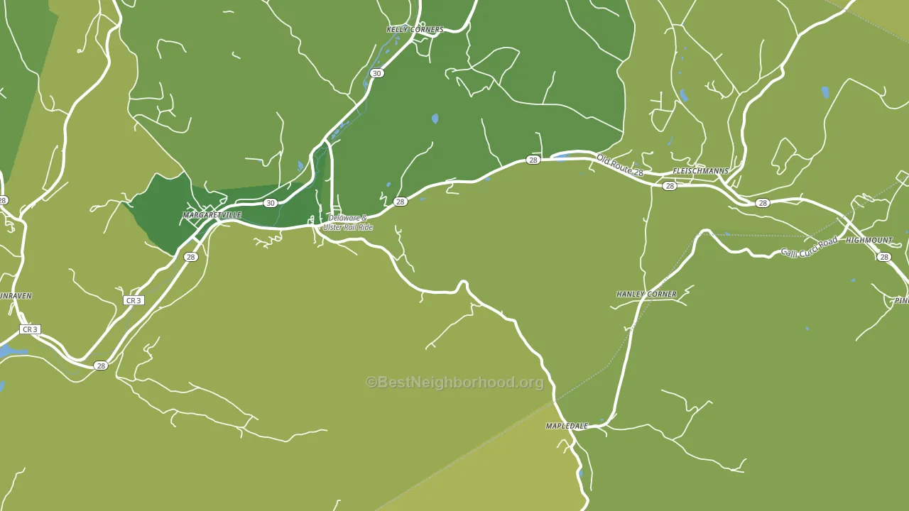 Arkville, NY block-group voter-turnout map