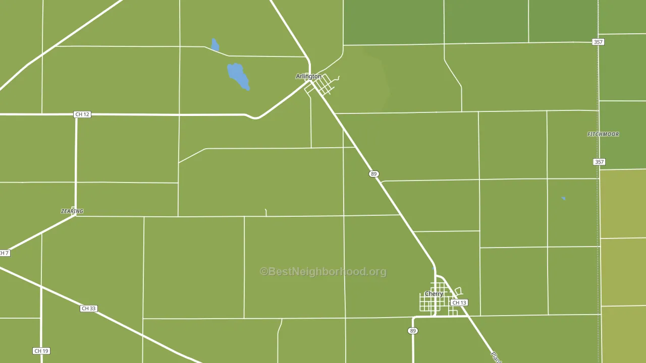 Arlington, IL block-group voter-turnout map