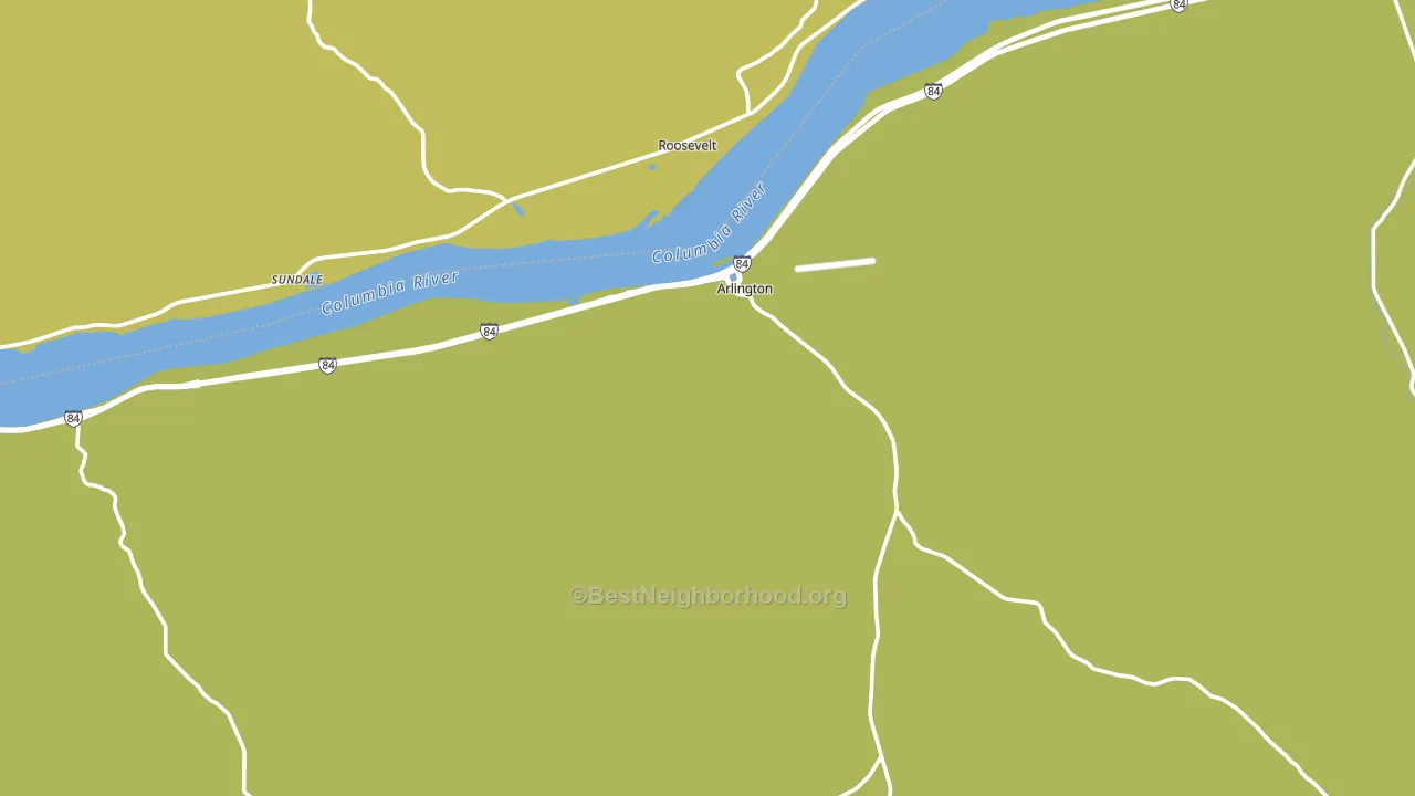 Arlington, OR block-group voter-turnout map