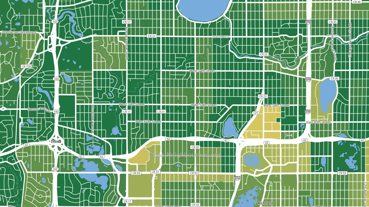 Armatage, Minneapolis, MN block-group voter-turnout map