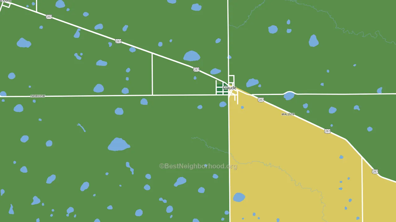 Armstrong County, TX block-group voter-turnout map