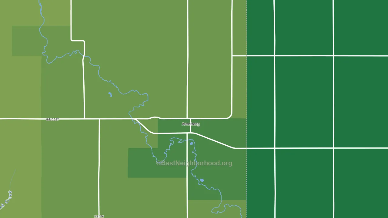 Armstrong, IA block-group voter-turnout map