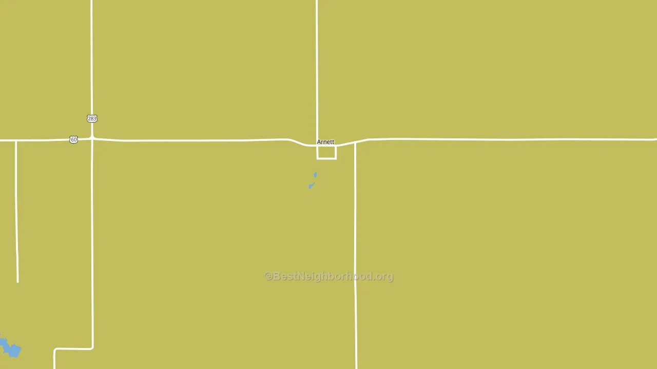 Arnett, OK block-group voter-turnout map