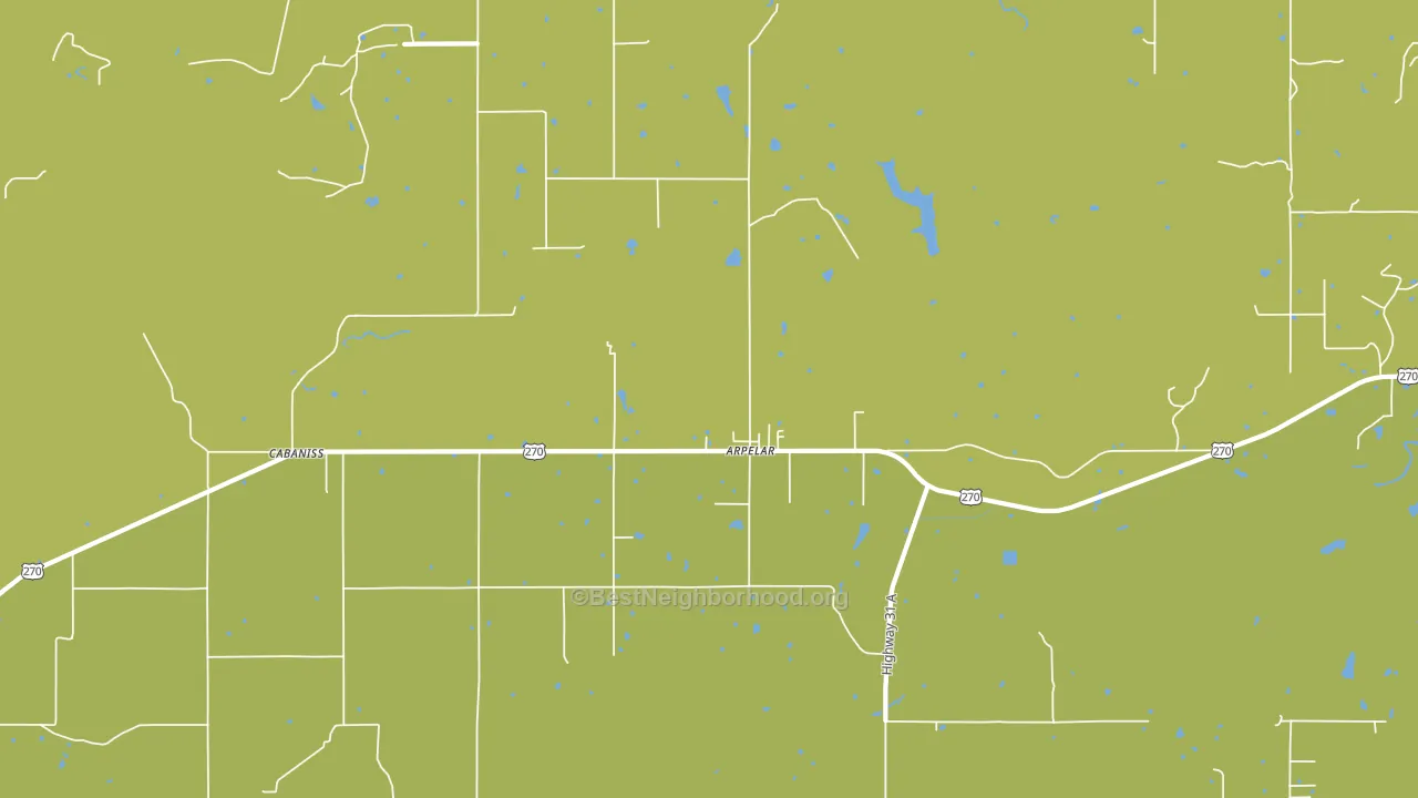 Arpelar, OK block-group voter-turnout map