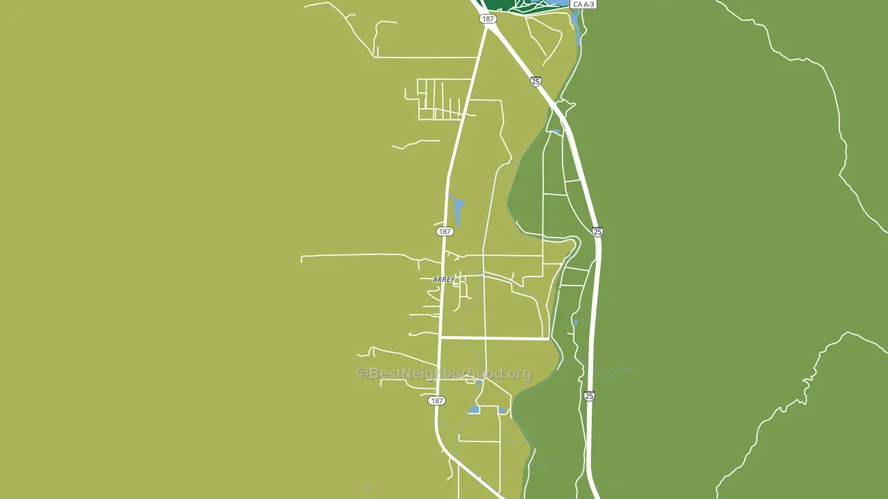 Arrey, NM block-group voter-turnout map