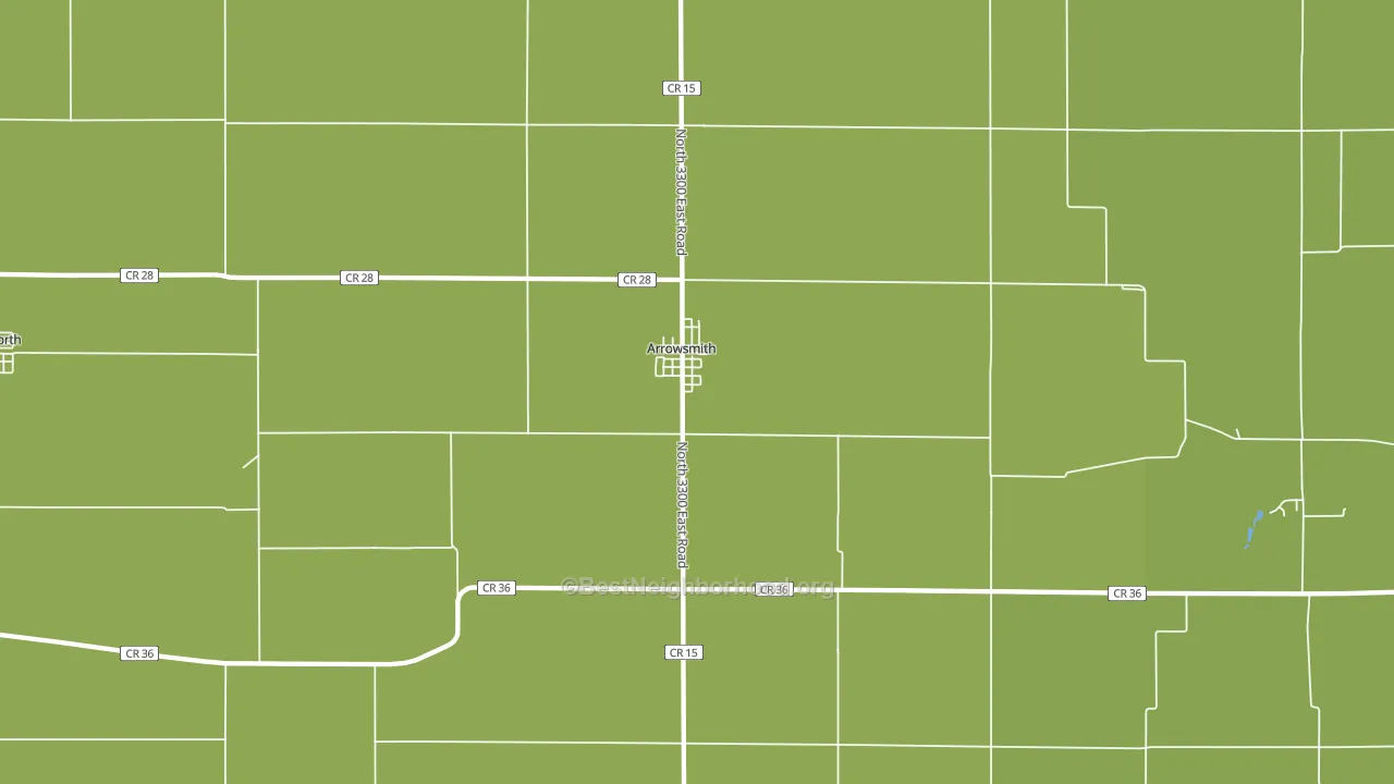 Arrowsmith, IL block-group voter-turnout map