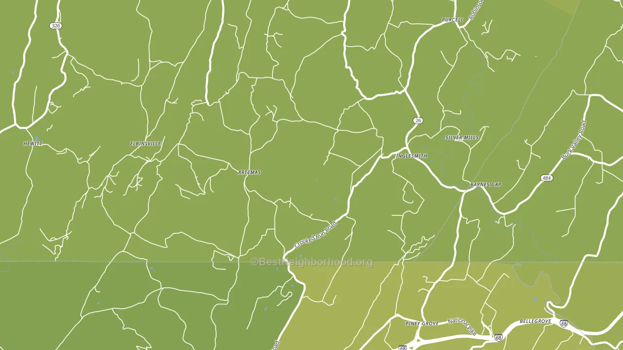 Artemas, PA block-group voter-turnout map