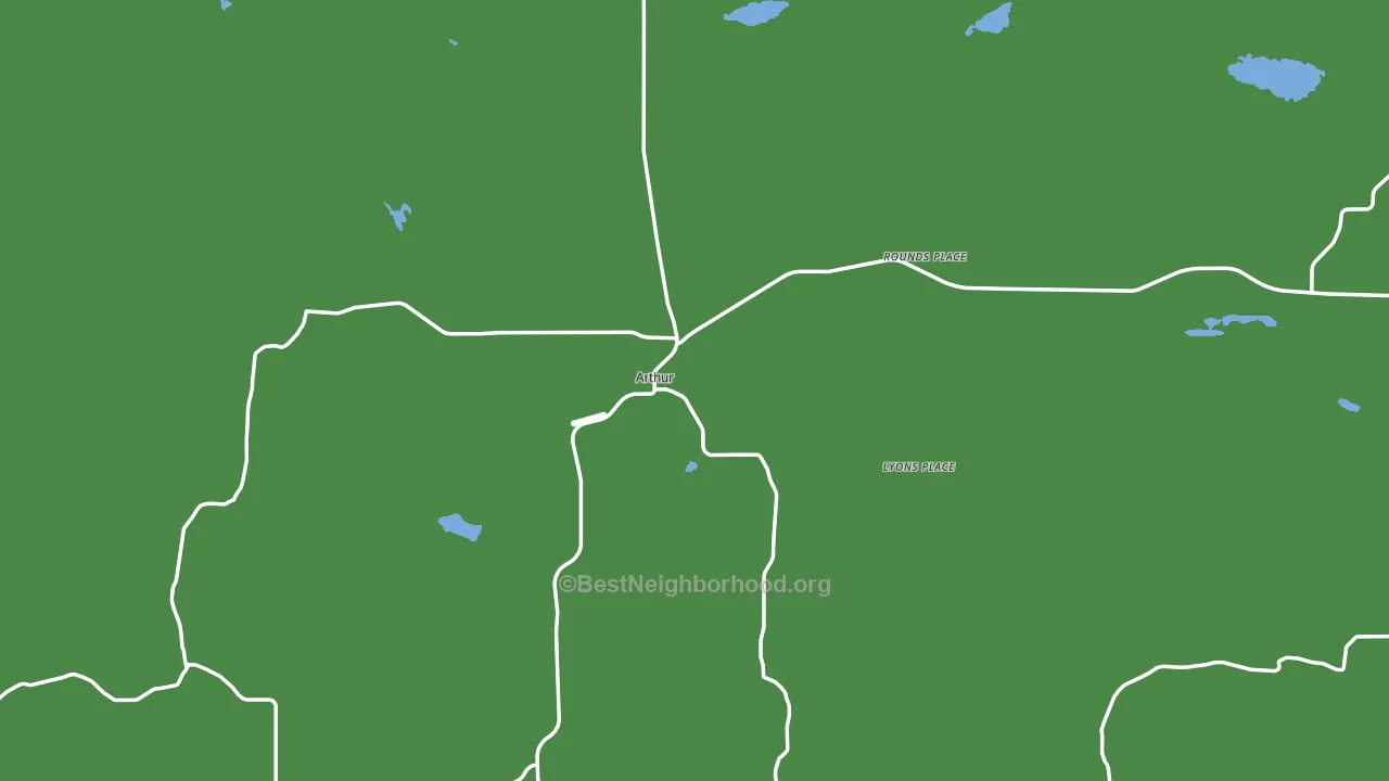 Arthur County, NE block-group voter-turnout map