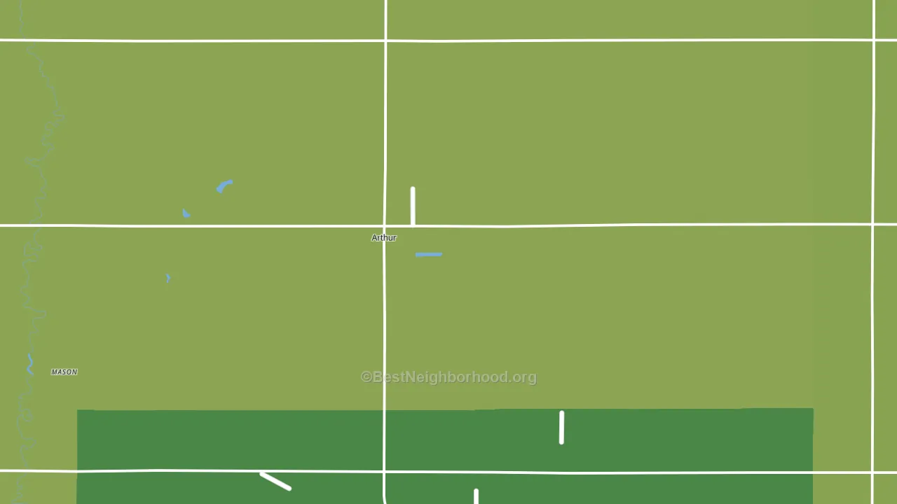 Arthur, ND block-group voter-turnout map