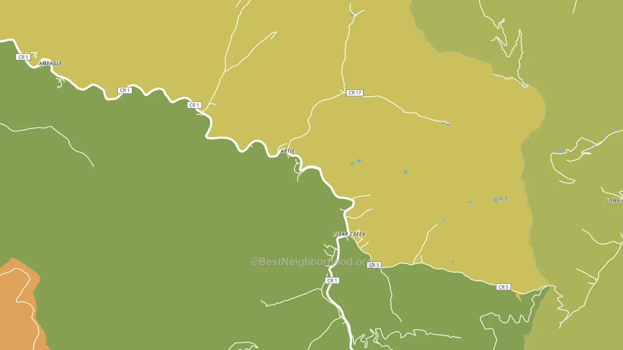 Artie, WV block-group voter-turnout map