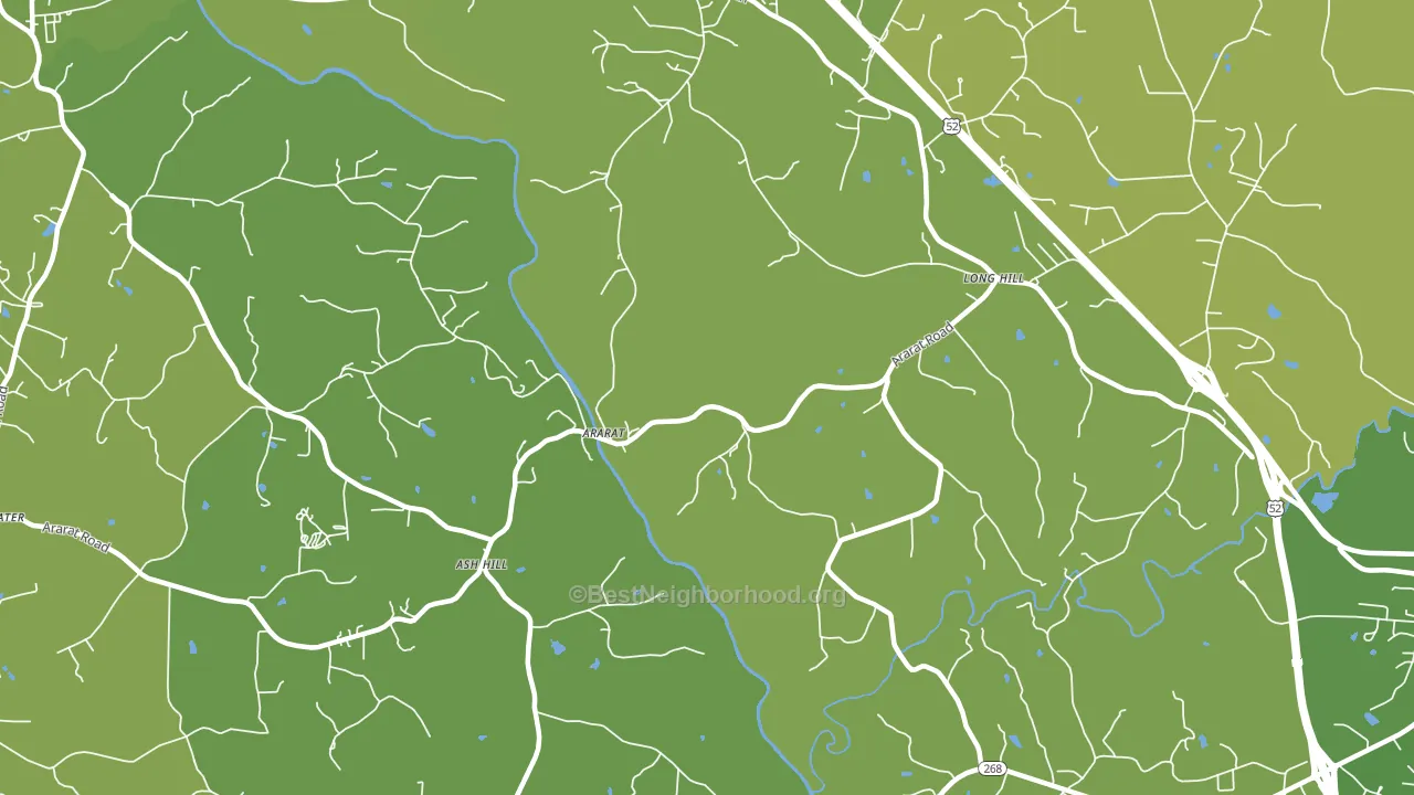Ash Hill, NC block-group voter-turnout map