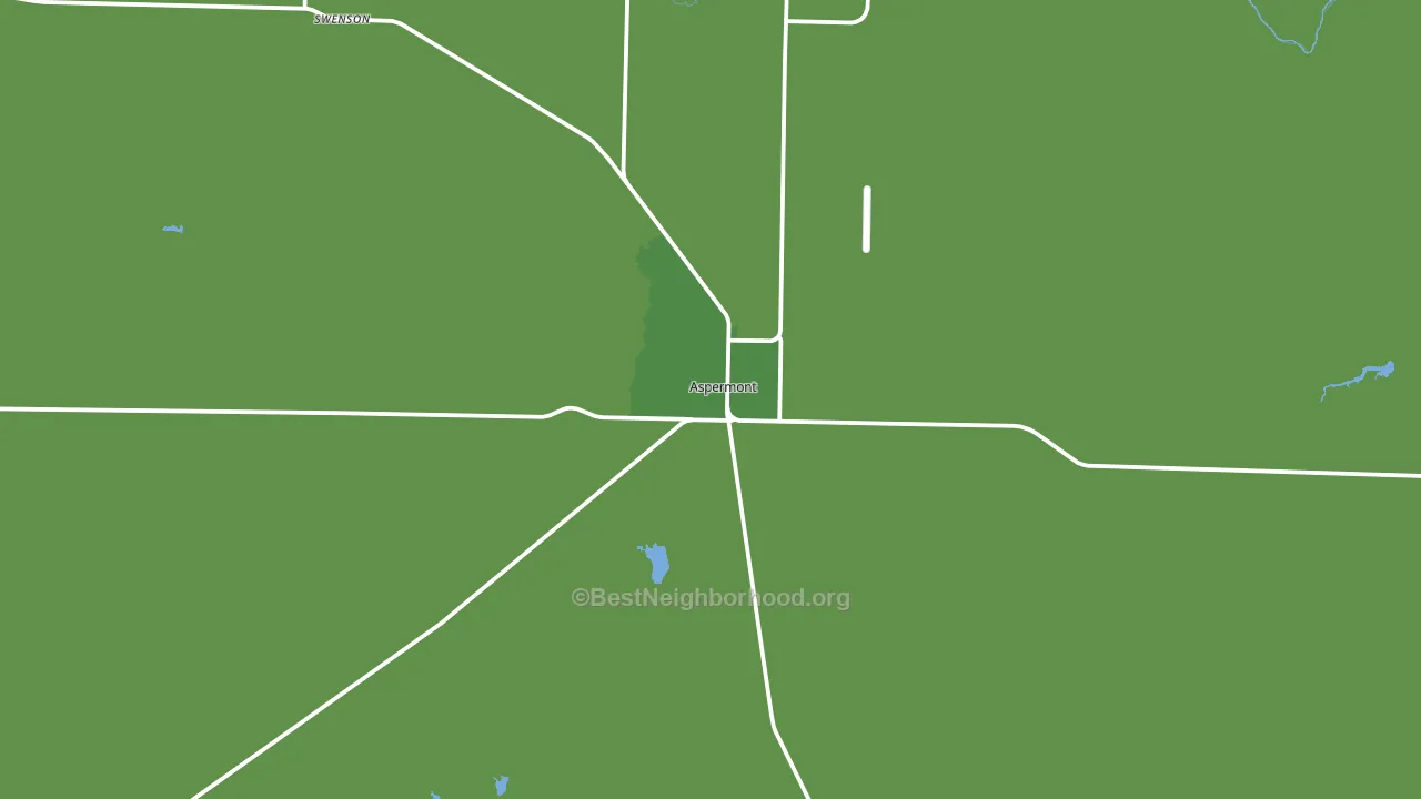 Aspermont, TX block-group voter-turnout map
