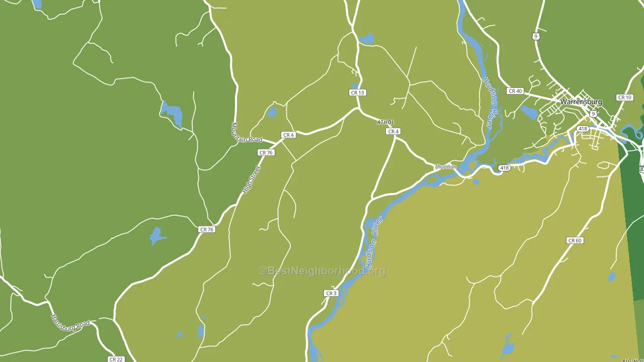 Athol, NY block-group voter-turnout map