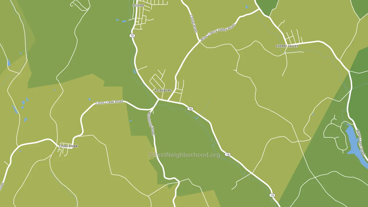 Atlasburg, PA block-group voter-turnout map