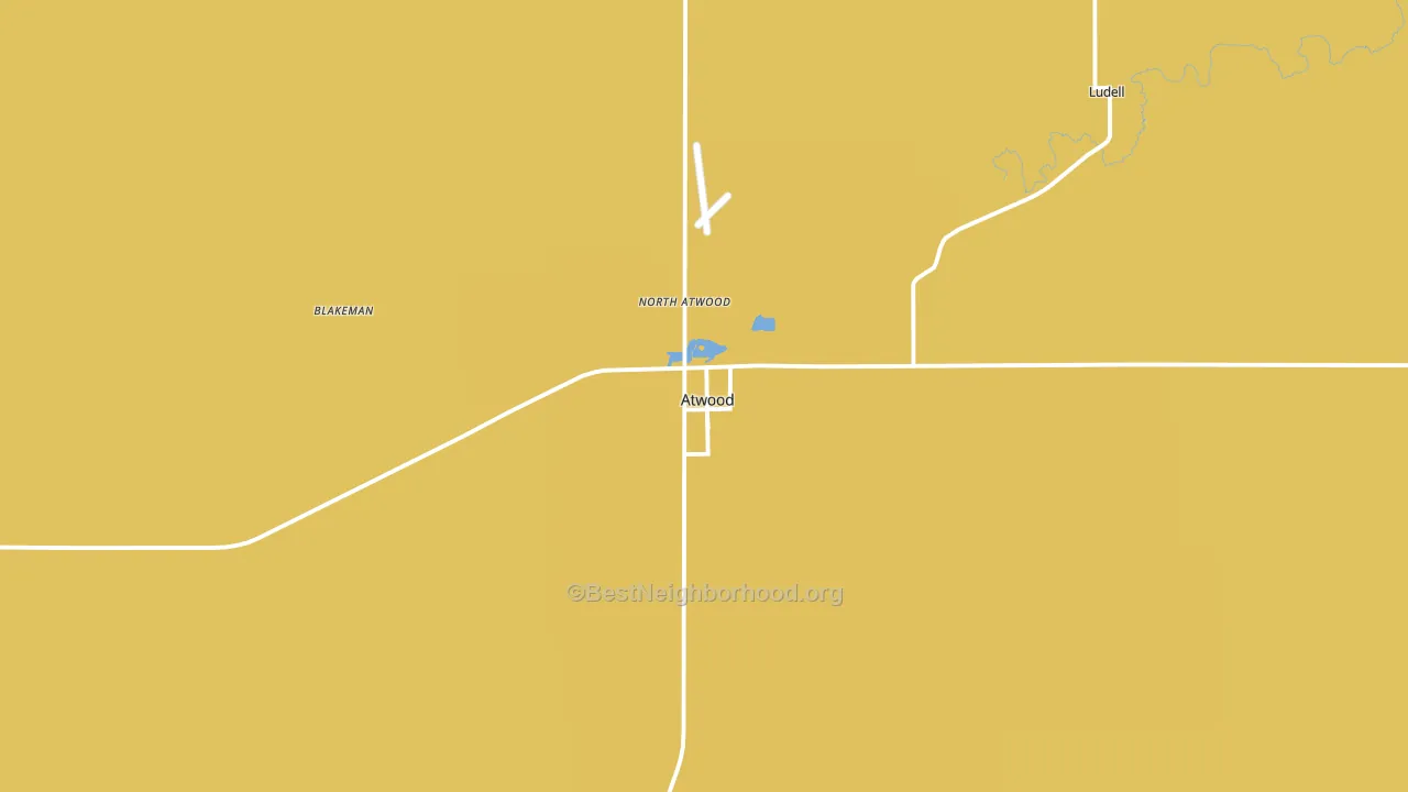Atwood, KS block-group voter-turnout map