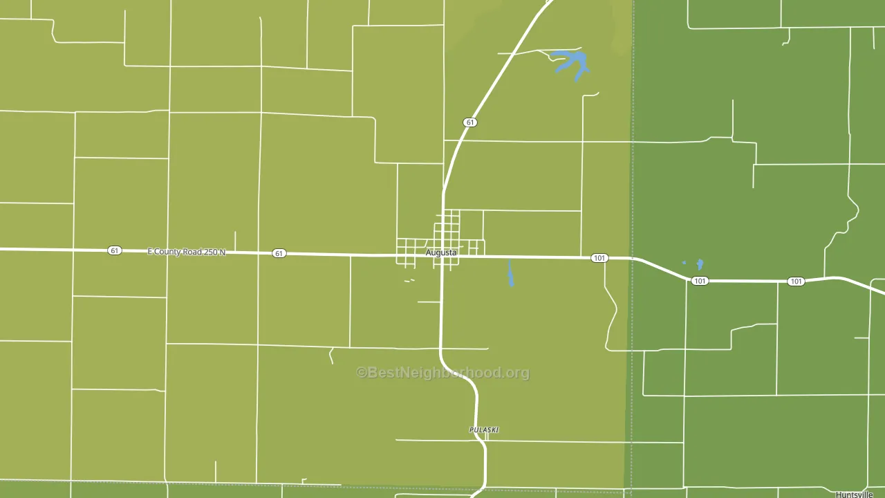 Augusta, IL block-group voter-turnout map