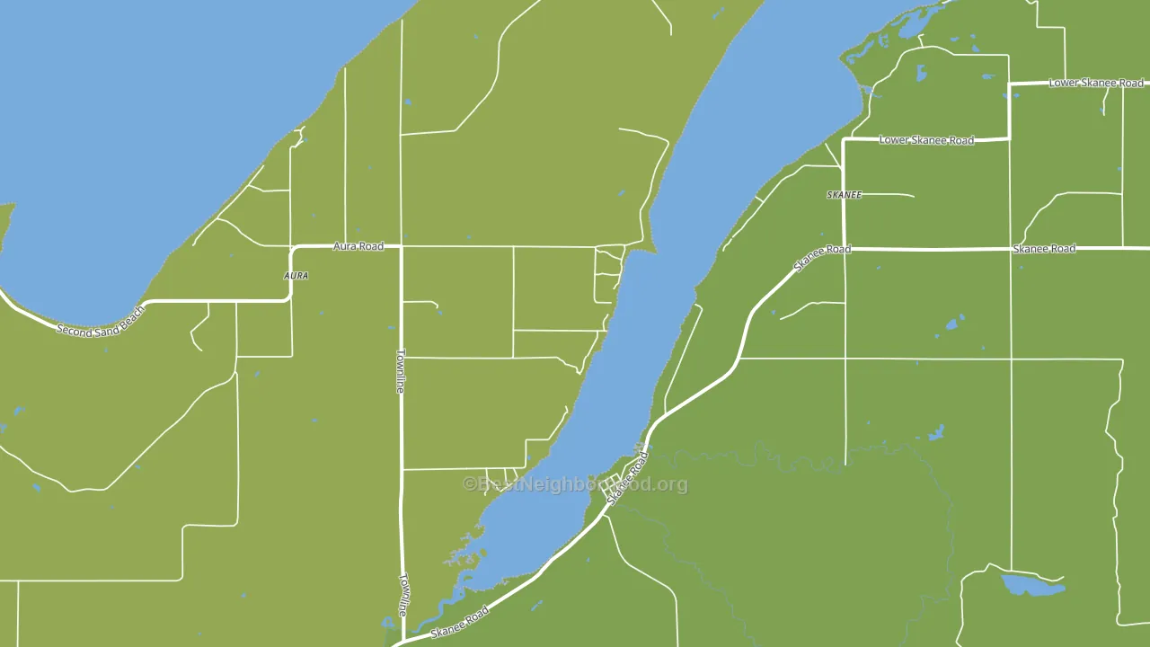 Aura, MI block-group voter-turnout map