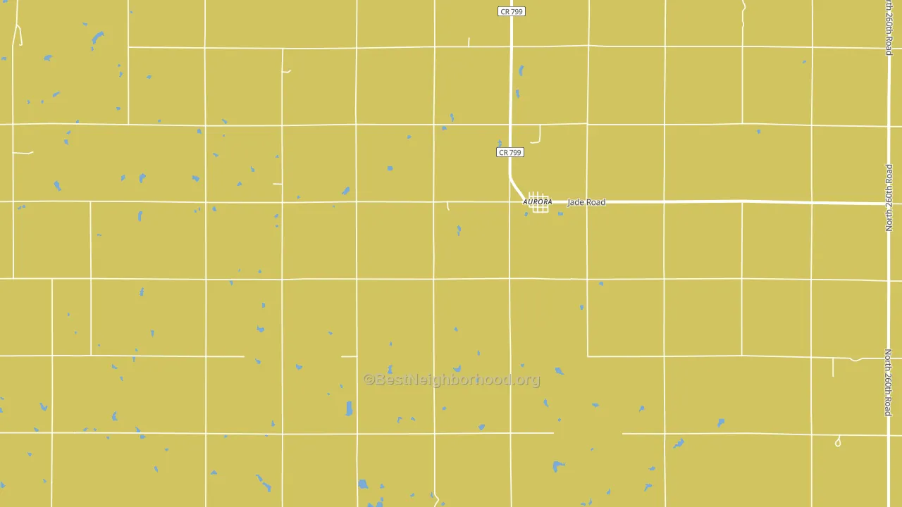Aurora, KS block-group voter-turnout map