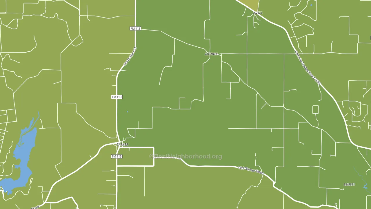 Authon, TX block-group voter-turnout map