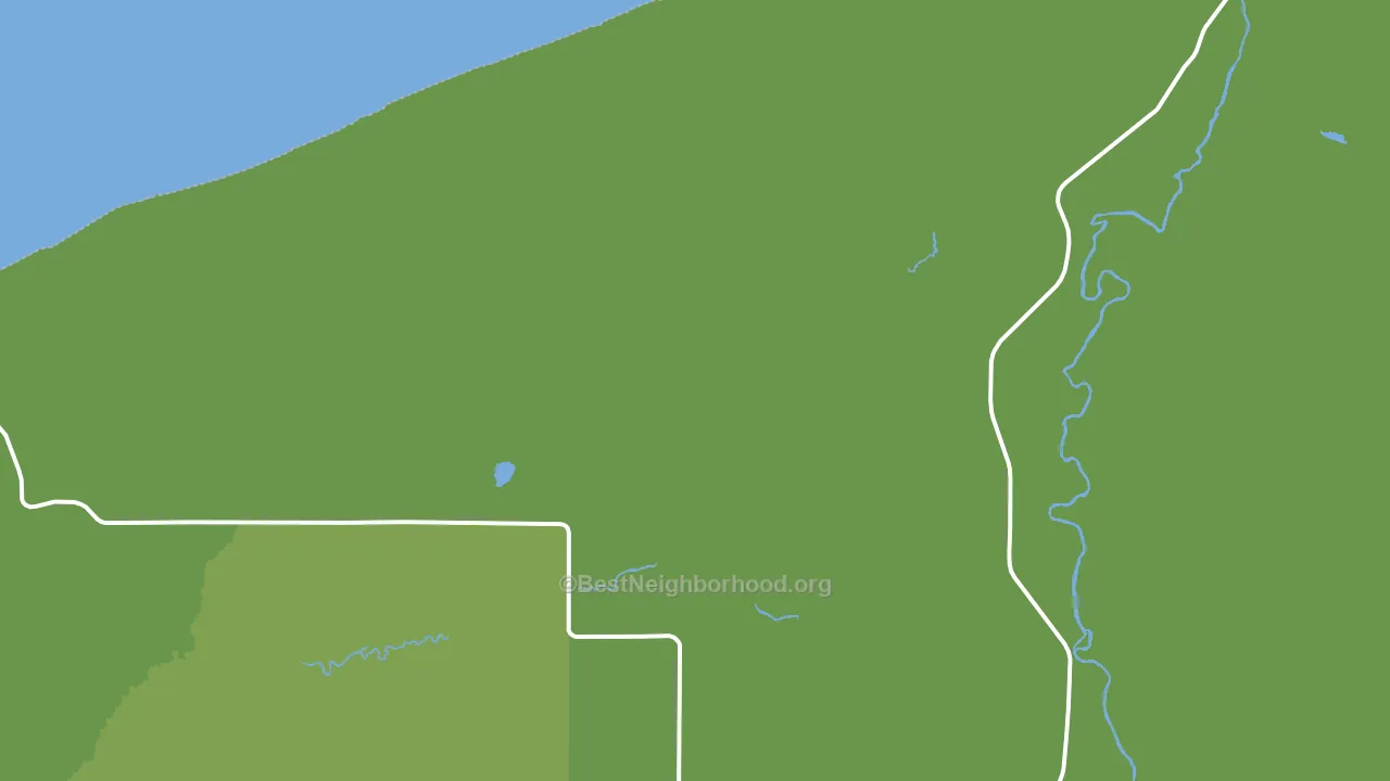 Auvinen Corner, MI block-group voter-turnout map