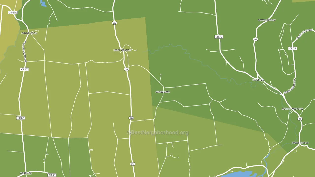 Ava, NY block-group voter-turnout map