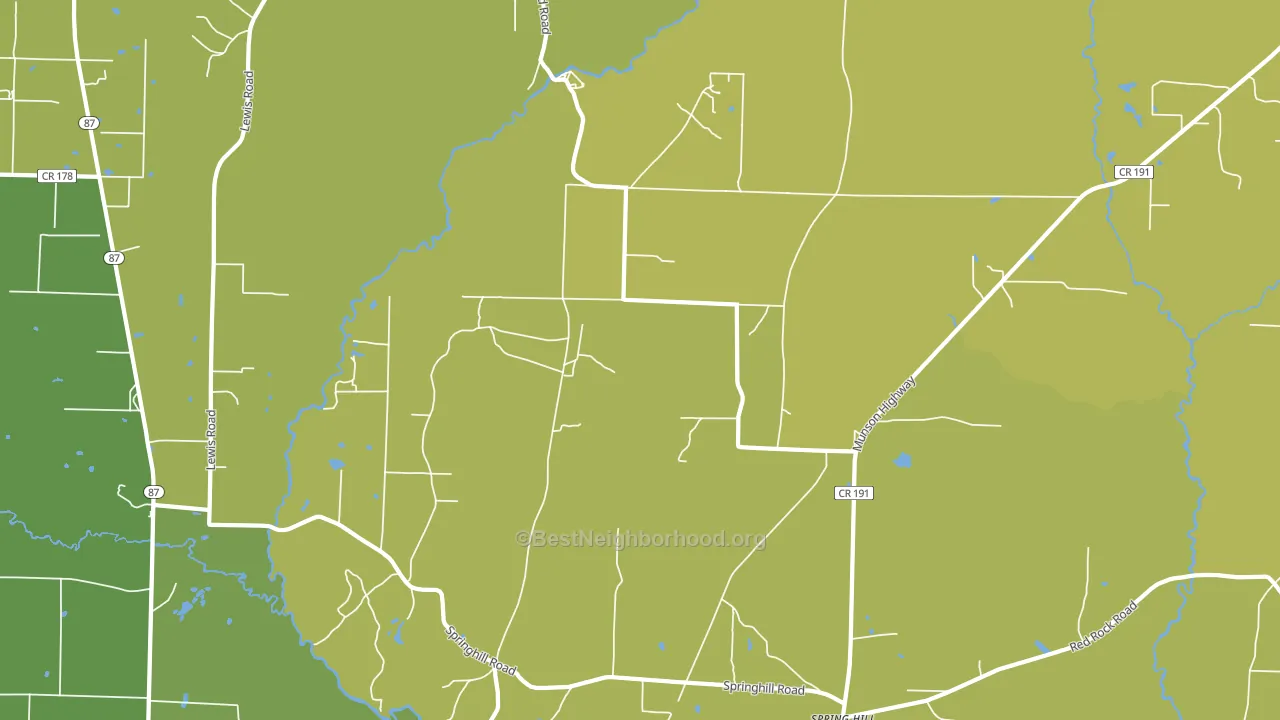 Avalon Beach, FL block-group voter-turnout map