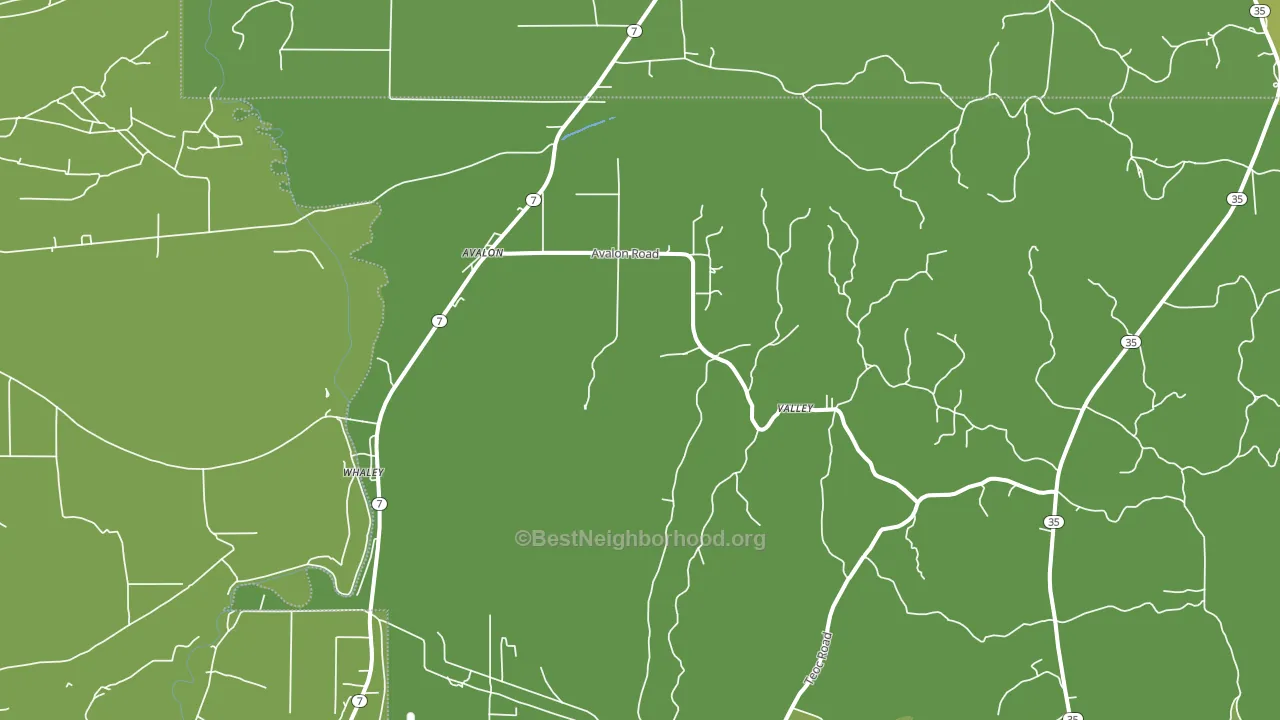Avalon, MS block-group voter-turnout map