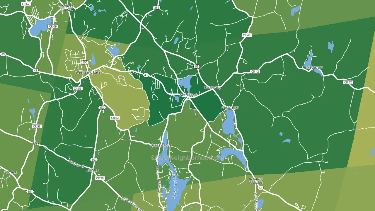 Averill Park, NY block-group voter-turnout map
