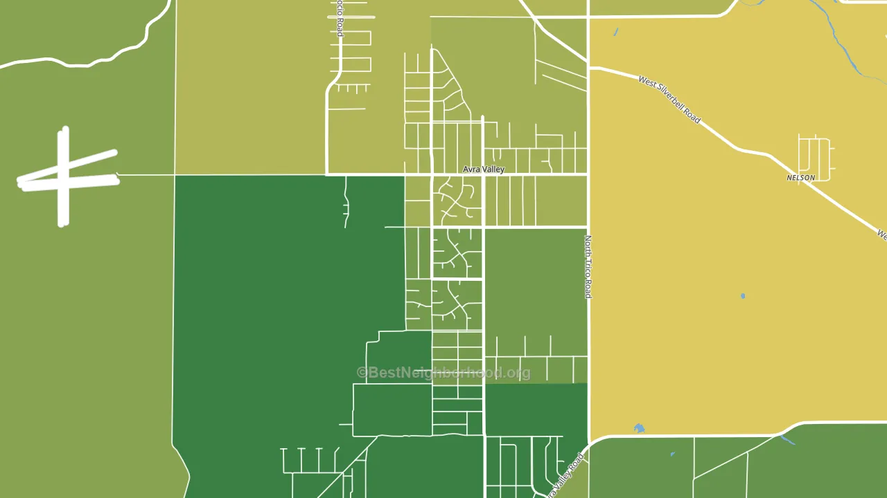 Avra Valley, AZ block-group voter-turnout map