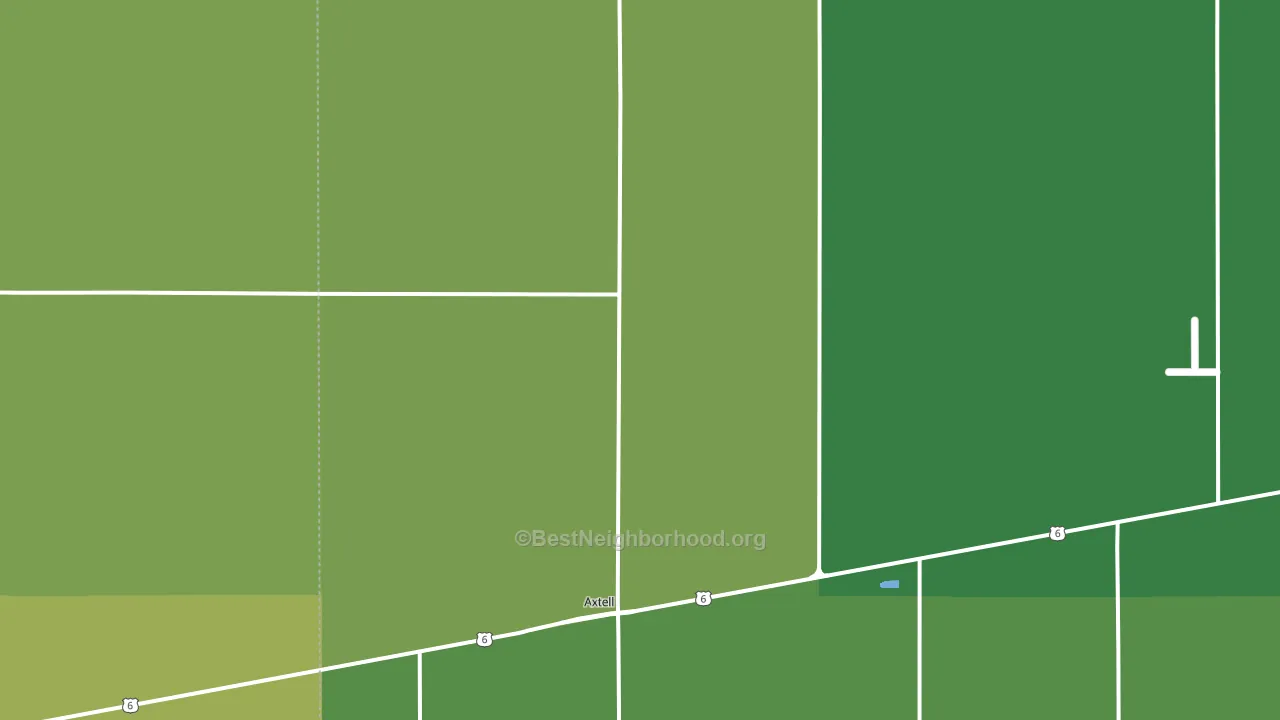 Axtell, NE block-group voter-turnout map