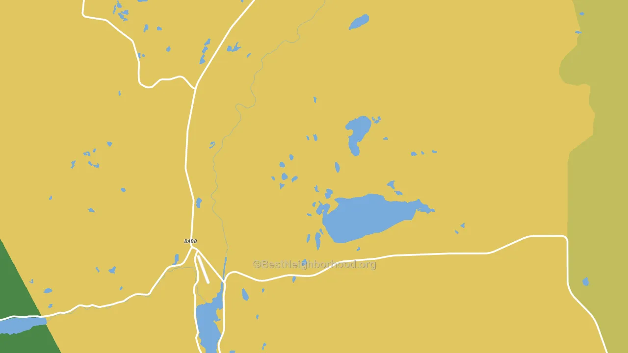 Babb, MT block-group voter-turnout map