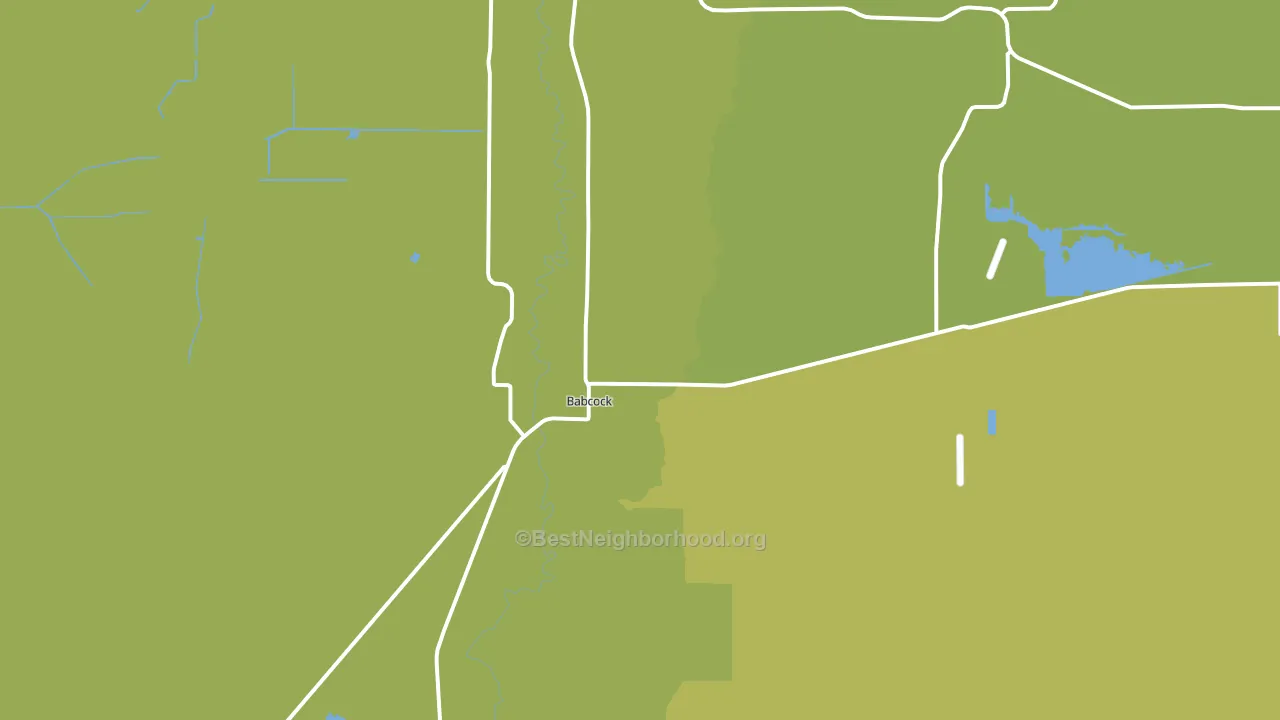 Babcock, WI block-group voter-turnout map