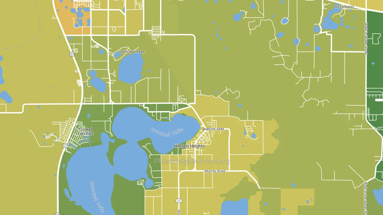 Babson Park, FL block-group voter-turnout map